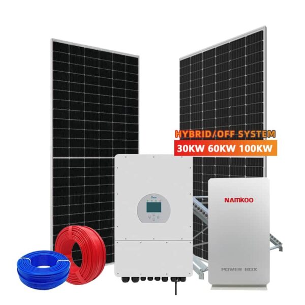 Solar Energy Plant off Grid 10kw 15kw 50kw 100kw Electricity Sun Power Storage Systems