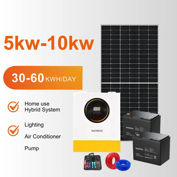 Home Solar Energy Storage Battery System 3Kw 5Kw 10Kw 15Kw 20Kw All In One Off Grid Hybrid Solar E...